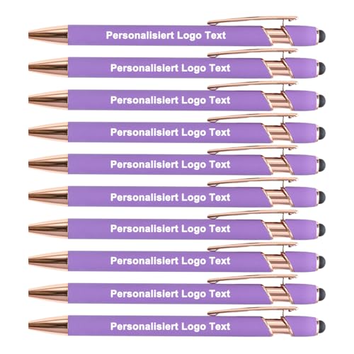 HEYZARDA Kugelschreiber mit Gravur Namen Text Logo für Büro Schule Business Stift Violett, 20 Stück HEYZARDA Kugelschreiber mit Gravur Namen Text Logo für Büro Schule Business Stift Violett, 20 Stück von HEYZARDA