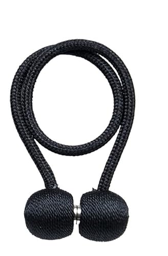 Vorhang Raffhalter 1 stücke/2 stücke Einfache Und Elegante Magnetische Vorhang Schnalle Zubehör Riemen Hause Dekoration Rosa Gelb Grau(Noir) von HEZHANG
