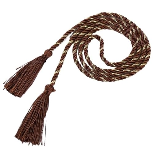 Vorhang Raffhalter 5 PCS/Vorhang Quaste Zubehör Bürsten Seil dekorative Riemen Anhänger 12 Farben(Brown) von HEZHANG