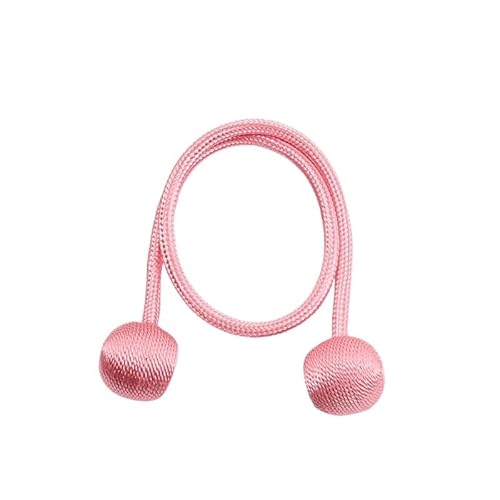 Vorhang Raffhalter Magnetische Ball Vorhang Raffhalter Krawatte Seil Zubehör Stangen Accessoires Rücken Holdbacks Schnalle Clips Haken Halter Home Decor(Pink,2pcs) von HEZHANG