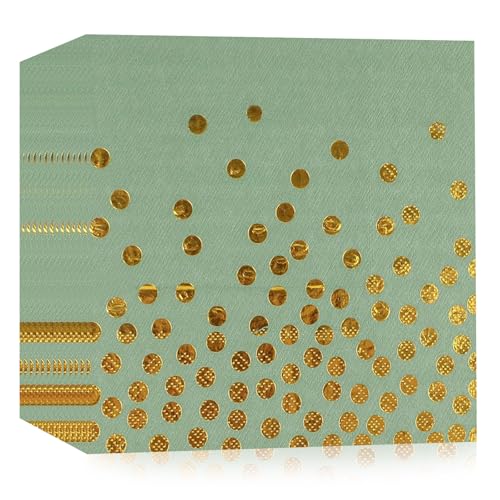 40 Stück Salbeigrün Geburtstag Servietten,33x33cm Papier Party Servietten für Mann Frau Mädchen Geburtstag Party Deko 40 Stück Salbeigrün Geburtstag Servietten,33x33cm Papier Party Servietten für Mann Frau Mädchen Geburtstag Party Deko von HFBOBP