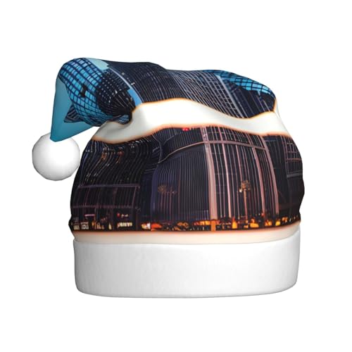Chicago Reflect Weihnachtsmütze, Weihnachtsmütze, Weihnachtsmütze, Strickmütze, Mütze für Erwachsene, Damen und Herren Chicago Reflect Weihnachtsmütze, Weihnachtsmütze, Weihnachtsmütze, Strickmütze, Mütze für Erwachsene, Damen und Herren von HFDERW