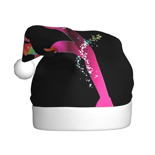 Color Woman Weihnachtsmannmütze, Weihnachtsmütze, Weihnachtsmütze, Strickmütze, Mütze für Erwachsene, Damen und Herren von HFDERW