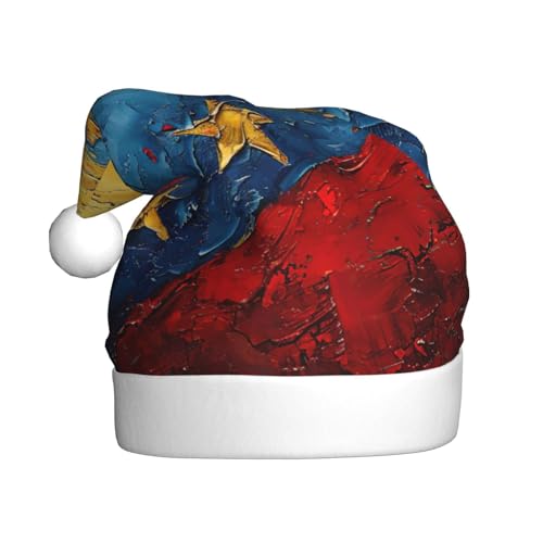 Flagge von Venezuela, Weihnachtsmannmütze, Weihnachtsmütze, Weihnachtsmütze, Strickmütze, Mütze für Erwachsene, Damen und Herren Flagge von Venezuela, Weihnachtsmannmütze, Weihnachtsmütze, Weihnachtsmütze, Strickmütze, Mütze für Erwachsene, Damen und Herren von HFDERW