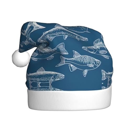 Ocean Fishes Weihnachtsmütze, Weihnachtsmütze, Weihnachtsmütze, Strickmütze, Mütze für Erwachsene, Damen und Herren Ocean Fishes Weihnachtsmütze, Weihnachtsmütze, Weihnachtsmütze, Strickmütze, Mütze für Erwachsene, Damen und Herren von HFDERW