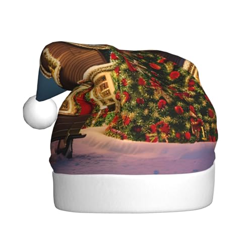 Weihnachtsmütze, Karneval, Dorf, Nikolausmütze, Weihnachtsmütze, Weihnachtsmütze, Strickmütze, Mütze für Erwachsene, Damen und Herren von HFDERW