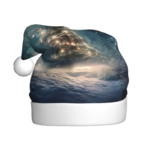 Weihnachtsmütze mit Weihnachtsbaum, Schneemütze, Weihnachtsmütze, Strickmütze, Mütze für Erwachsene, Damen und Herren von HFDERW