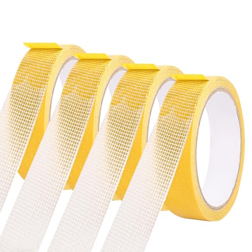 HFDONGL 4 Rolls Doppelseitiges Klebeband Extra Stark Teppich Klebeband 2.5 cm x 10m Klebeband Doppelseitig Teppichklebeband Doppelseitig Teppichkleber für Küche Zuhause Schule oder Outdoor HFDONGL 4 Rolls Doppelseitiges Klebeband Extra Stark Teppich Klebeband 2.5 cm x 10m Klebeband Doppelseitig Teppichklebeband Doppelseitig Teppichkleber für Küche Zuhause Schule oder Outdoor von HFDONGL