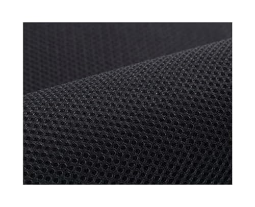 HFGDRH Lautsprechergitterstoff, Lautsprecher-Netzstoffe for Stereo-Resonanzkörper, dick, atmungsaktiv, 155 cm breit, 185 g/m², 2 mm dick(Black,50CMX150CM_180 GSM) von HFGDRH