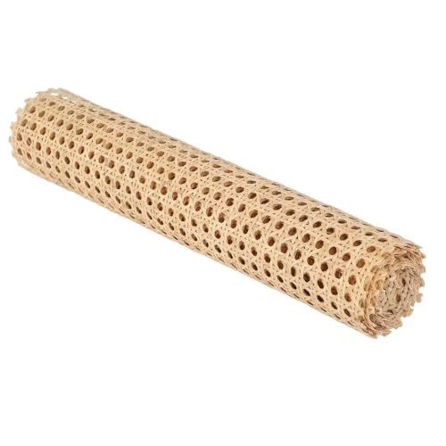 HFGDRH Natürliches Rattanband,PE Rattan Gurtband 35-60cm Breite 1Meter Länge PE Rattan Rohr Rolle Gurtband Wicker Blatt Outdoor Stuhl Tisch Möbel Reparatur Material DIY(40 cm x 100cm) von HFGDRH