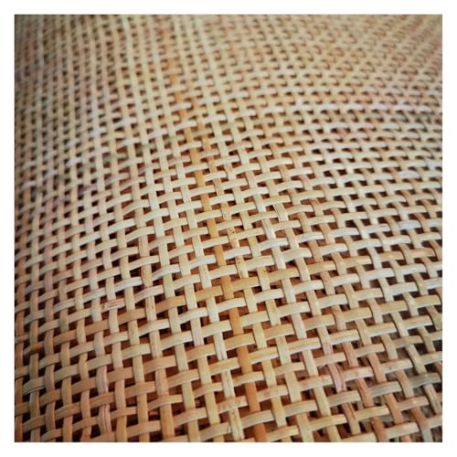 HFGDRH Natürliches Rattanband,PE Rattan Gurtband 40/45CM natürliche Rattan Gurtband Rolle Cane Gurtband Stuhl Tisch Wand Dekor Möbel Material(A,45cm x 1.2 Meters) von HFGDRH