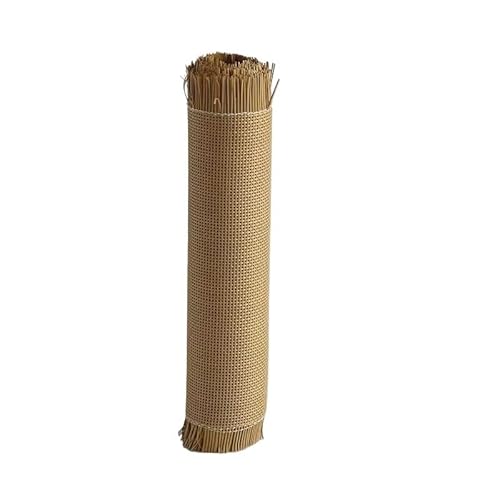 HFGDRH Natürliches Rattanband,PE Rattan Gurtband 40-45 cm Breite PE-Kunststoff Kariertes Rattan-Gurtband Rolle Rohrgeflecht Blatt for Stuhl Tisch Schrank Möbel Reparaturmaterial(Coffee,45x90cm) von HFGDRH