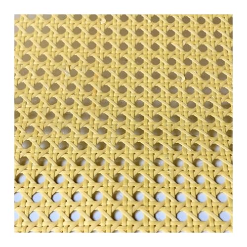 HFGDRH Natürliches Rattanband,PE Rattan Gurtband 40-55 cm Breite Gelb PE Kunststoff Rattan Gurtband Rolle Rohr Korbweide Blatt for Stuhl Tisch Möbel DIY Reparatur Material(Yellow,40x30cm) von HFGDRH