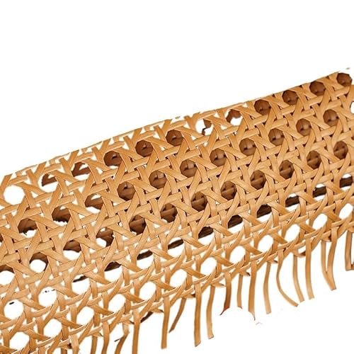 HFGDRH Natürliches Rattanband,PE Rattan Gurtband 40 cm Breite Kaffee PE Kunststoff Rattan Gurtband Rolle Cane Wicker Blatt for Stuhl Tisch Möbel DIY Reparatur Material(Coffee,40x70cm) von HFGDRH