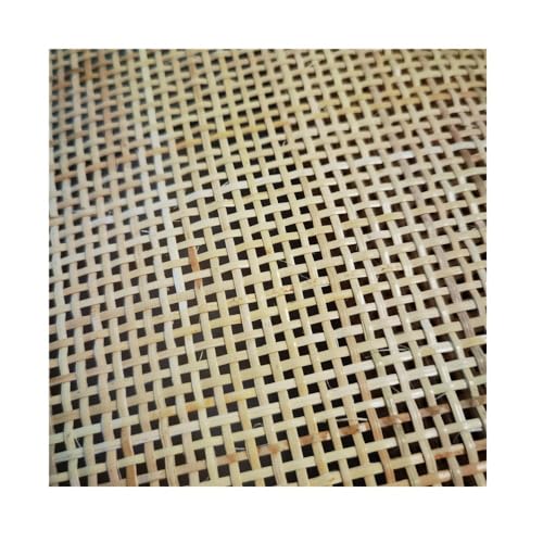 HFGDRH Natürliches Rattanband,PE Rattan Gurtband 50/55 cm breit kariert echte natürliche Rattan Gurtband Rolle Rohr Weben Blätter DIY Möbel Material Schuh Schrank Kleiderschrank(50cm x 80cm) von HFGDRH