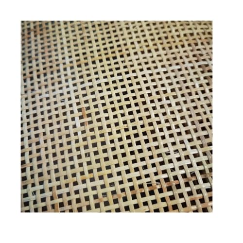 HFGDRH Natürliches Rattanband,PE Rattan Gurtband 50 cm breit, 1,6–4 Meter lang, echtes natürliches Rattan-Gurtband, Karierte Rohrblätter, Nachttisch-Schuhschrank-Material(50cm x 1.7 Meters) von HFGDRH