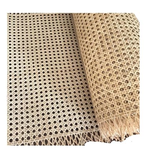 HFGDRH Natürliches Rattanband,PE Rattan Gurtband Echtes natürliches Rattanrohr Gurtband Rolle Hohlwebmaterial for Möbel Stuhl Tisch Schrank Reparatur Dekor(40cm Width,0.6 Meters) von HFGDRH