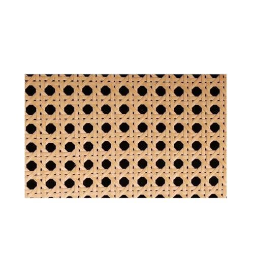 HFGDRH Natürliches Rattanband,PE Rattan Gurtband Gelb Kaffee Primäre Farbe Vinyl Cane Gurtband Wicker Grid Rattan Rolle Weben Material for Stuhl Schrank Möbel Dekor Heißer(Primary Color,20x20cm) von HFGDRH