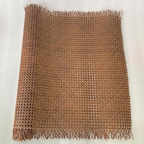 HFGDRH Natürliches Rattanband,PE Rattan Gurtband Kunststoff Rattan Cane Gurtband Rolle Wicker Blatt Outdoor Stuhl Tisch Möbel Reparatur Material(Reddish Brown,45x30cm) von HFGDRH