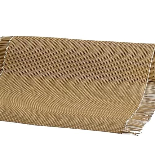 HFGDRH Natürliches Rattanband,PE Rattan Gurtband Kunststoff kariert Rattan Korbweide Rohr Gurtband Rolle Möbel Stuhl Tisch Reparatur Material Schuhe Buch Schrank Tür Dekor(Coffee,45x100cm) von HFGDRH