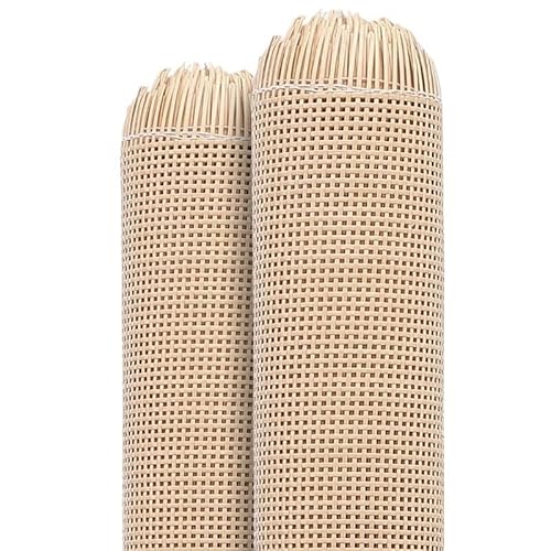 HFGDRH Natürliches Rattanband,PE Rattan Gurtband Kunststoff kariert Rattan Korbweide Rohr Gurtband Rolle Möbel Stuhl Tisch Reparatur Material Schuhe Buch Schrank Tür Dekor(Primary Color,30x60cm) von HFGDRH