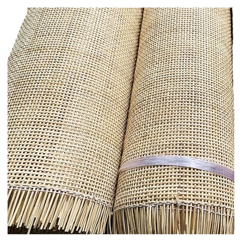 HFGDRH Natürliches Rattanband,PE Rattan Gurtband Natürliches Rattanrohr-Gurtband, Rollenmaterial for Möbeldekoration, Hohlgitter-Webmatte, Stuhl-/Schrankreparatur(Length 1 Meter) von HFGDRH
