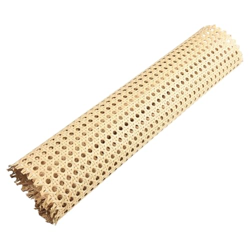 Natürliches Rattanband,PE Rattan Gurtband 1 stück Wicker Rattan Mesh Rolle Blatt Gurtband Caning Material for Stühle Bildschirme Schrank Türen Hocker Lampen Kit Hause Dekoration(50 x100 cm) von HFGDRH