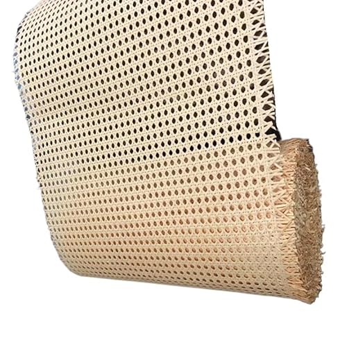 Natürliches Rattanband,PE Rattan Gurtband 40-55 cm Breite Gelb PE Kunststoff Rattan Gurtband Rolle Rohr Korbweide Blatt for Stuhl Tisch Möbel DIY Reparatur Material(Primary color,45cm x 1 meter) von HFGDRH