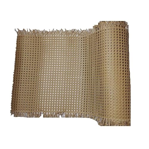 Natürliches Rattanband,PE Rattan Gurtband 40 cm/45 cm/50 cm breites PE-Kunststoff-Gewebeband aus künstlichem Rattanrohr, Rolle aus Korbgeflecht, Reparaturmaterial for Gartenstühle und Tischmöbel(Brown von HFGDRH
