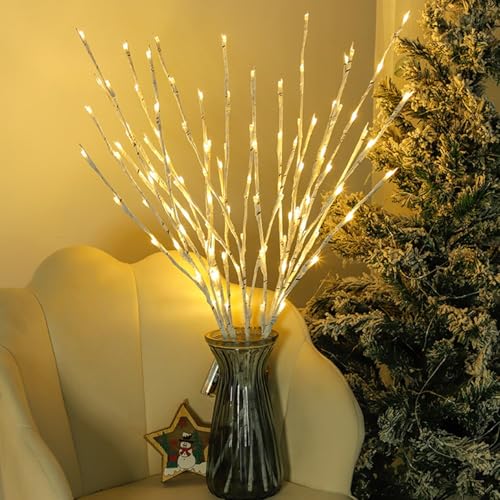 LED Zweiglicht Batteriebetrieben Künstlich Beleuchtete Zweige mit 100 Warmweißen LED-Lichtern, 5 Stück Beleuchtete Zweige für Vasen, Feiertage Weihnachten Kamin Schlafzimmer Tischdekoration LED Zweiglicht Batteriebetrieben Künstlich Beleuchtete Zweige mit 100 Warmweißen LED-Lichtern, 5 Stück Beleuchtete Zweige für Vasen, Feiertage Weihnachten Kamin Schlafzimmer Tischdekoration von HFHungkeong