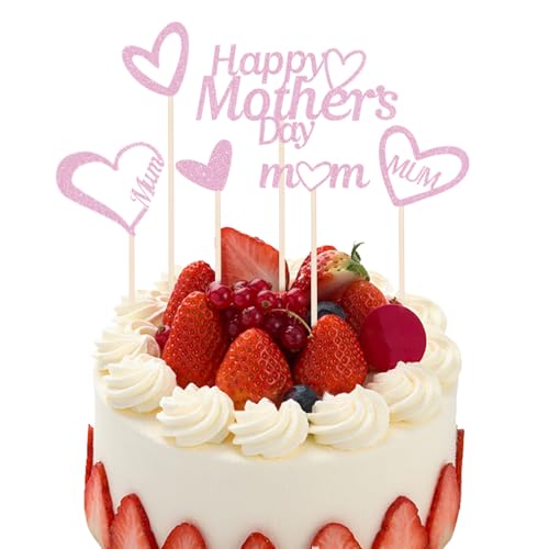 6 Stück Happy Mothers Day Cake, Muttertag Geschenk, Geschenke für Mama, Beste Mama Geschenk zum Muttertag, Beste Mama Der Welt 6 Stück Happy Mothers Day Cake, Muttertag Geschenk, Geschenke für Mama, Beste Mama Geschenk zum Muttertag, Beste Mama Der Welt von HFMYGS