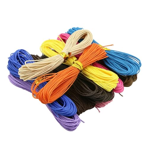 40 Farben, einfarbig, 10 Meter, zum Herstellen von Armbändern oder Halsketten, Reparaturschnur, Nähen von Leder, Handwachs, Nähen, DIY-Faden, 40 Farben 40 Farben, einfarbig, 10 Meter, zum Herstellen von Armbändern oder Halsketten, Reparaturschnur, Nähen von Leder, Handwachs, Nähen, DIY-Faden, 40 Farben von HFNCE