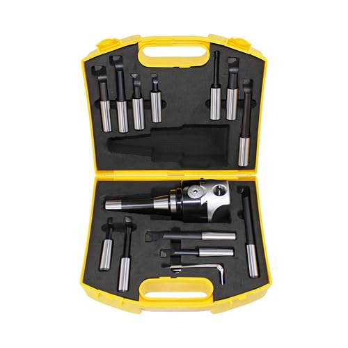 HFS (R) 12/Set 7,6 cm langweilig Head R8 Schaft 3/10,2 cm Hartmetall langweilig Bar Set Bridgeport (Fräsen von HFS