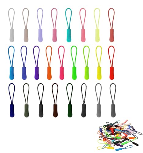 50 Stück Zipper Pulls,Reißverschluss Anhänger zur Reparatur,Nylon Reissverschluss zipper reißverschluss anhänger Für Bekleidung, Rucksäcke, Schuhe, Outdoorsport von HFYMXNB