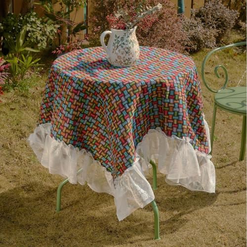 HFYRBDKSPI Quadratische Tischdecke, Landhaus-Stil, rustikal, Boho, Jacquard-Spitze, rechteckig, dekorativ für Küche, Esszimmer, 16,6 x 180,3 cm HFYRBDKSPI Quadratische Tischdecke, Landhaus-Stil, rustikal, Boho, Jacquard-Spitze, rechteckig, dekorativ für Küche, Esszimmer, 16,6 x 180,3 cm von HFYRBDKSPI