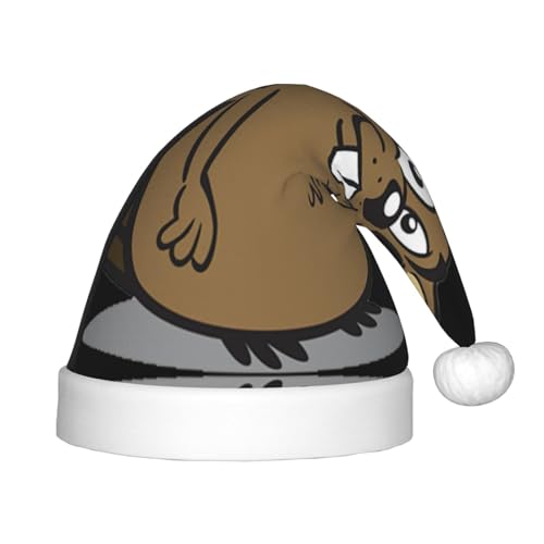 Beaver Plüsch-Weihnachtsmannmütze, bequeme Weihnachtsmütze für Weihnachten, Partygeschenke, passend für Jugendliche, 1 Packung Beaver Plüsch-Weihnachtsmannmütze, bequeme Weihnachtsmütze für Weihnachten, Partygeschenke, passend für Jugendliche, 1 Packung von HGFVY