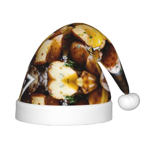 Gartenkartoffeln, Plüsch-Weihnachtsmannmütze, bequeme Weihnachtsmütze für Weihnachten, Partygeschenke, passend für Jugendliche, 1 Packung Gartenkartoffeln, Plüsch-Weihnachtsmannmütze, bequeme Weihnachtsmütze für Weihnachten, Partygeschenke, passend für Jugendliche, 1 Packung von HGFVY