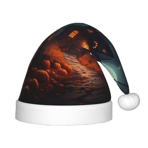 Gruselige Halloween-Plüsch-Weihnachtsmannmütze, bequeme Weihnachtsmütze für Weihnachten, Partygeschenke, passend für Jugendliche, 1 Packung Gruselige Halloween-Plüsch-Weihnachtsmannmütze, bequeme Weihnachtsmütze für Weihnachten, Partygeschenke, passend für Jugendliche, 1 Packung von HGFVY