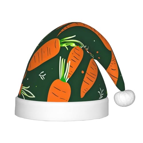 Happy Carrot Plüsch-Weihnachtsmannmütze, bequeme Weihnachtsmütze für Weihnachten, Partygeschenke, passend für Jugendliche, 1 Packung Happy Carrot Plüsch-Weihnachtsmannmütze, bequeme Weihnachtsmütze für Weihnachten, Partygeschenke, passend für Jugendliche, 1 Packung von HGFVY