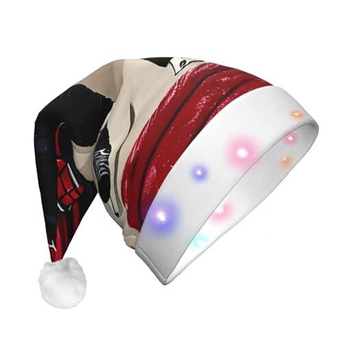 Hockey-Sport-Weihnachtsmütze, beleuchtete Weihnachtsmütze, Uni, für Party, Urlaub, Partyzubehör Hockey-Sport-Weihnachtsmütze, beleuchtete Weihnachtsmütze, Uni, für Party, Urlaub, Partyzubehör von HGFVY