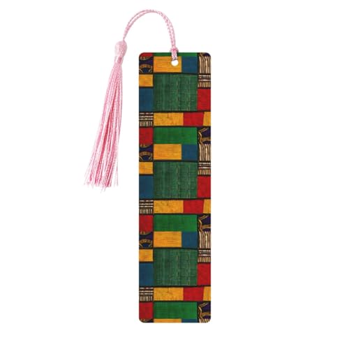 Holz-Lesezeichen im afrikanischen Stil, Patchwork-Druck, niedliche Lesezeichen, Etikett, Ornament für Dekoration, Handwerk, Dekorationen zum Lesen, 5 Stück Holz-Lesezeichen im afrikanischen Stil, Patchwork-Druck, niedliche Lesezeichen, Etikett, Ornament für Dekoration, Handwerk, Dekorationen zum Lesen, 5 Stück von HGFVY