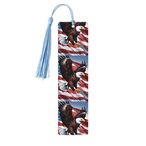 Holz-Lesezeichen mit Adler mit USA-Flagge, niedliche Lesezeichen, Etiketten-Ornament für Dekoration, Handwerk, Dekorationen zum Lesen, 5 Stück Holz-Lesezeichen mit Adler mit USA-Flagge, niedliche Lesezeichen, Etiketten-Ornament für Dekoration, Handwerk, Dekorationen zum Lesen, 5 Stück von HGFVY