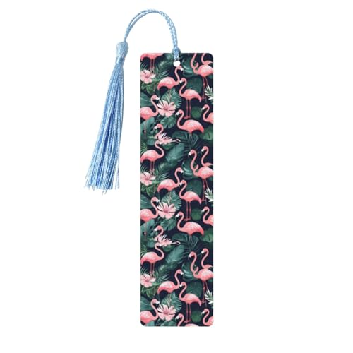 Holz-Lesezeichen mit pinkem Flamingo-Druck, niedliche Lesezeichen, Etikett, Ornament für Dekoration, Handwerk, Dekorationen zum Lesen, 5 Stück Holz-Lesezeichen mit pinkem Flamingo-Druck, niedliche Lesezeichen, Etikett, Ornament für Dekoration, Handwerk, Dekorationen zum Lesen, 5 Stück von HGFVY