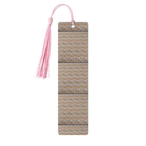 Lesezeichen aus Holz, Motiv: Eierbecher, Nudeln, Ramen, 5 Stück, niedliche Lesezeichen, Etikett, Ornament für Dekoration, Handwerk, Dekorationen zum Lesen von HGFVY