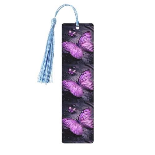 Lesezeichen aus Holz, Motiv: violetter Schmetterling, 5 Stück, niedliche Lesezeichen, Etikett, Ornament für Dekoration, Handwerk, Dekorationen zum Lesen Lesezeichen aus Holz, Motiv: violetter Schmetterling, 5 Stück, niedliche Lesezeichen, Etikett, Ornament für Dekoration, Handwerk, Dekorationen zum Lesen von HGFVY