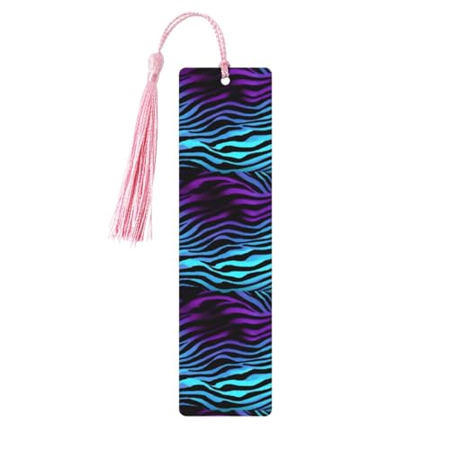 Lesezeichen aus Holz, Zebrastreifen, niedliches Lesezeichen, Etikett, Ornament für Dekoration, Handwerk, Dekorationen zum Lesen, 5 Stück Lesezeichen aus Holz, Zebrastreifen, niedliches Lesezeichen, Etikett, Ornament für Dekoration, Handwerk, Dekorationen zum Lesen, 5 Stück von HGFVY