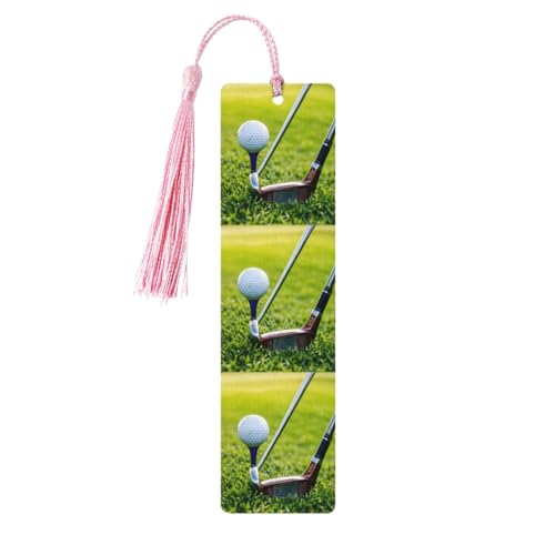 Lesezeichen mit Golfplatz-Druck, 5 Stück, niedliche Lesezeichen, Etikett, Ornament für Dekoration, Handwerk, Dekorationen zum Lesen von HGFVY