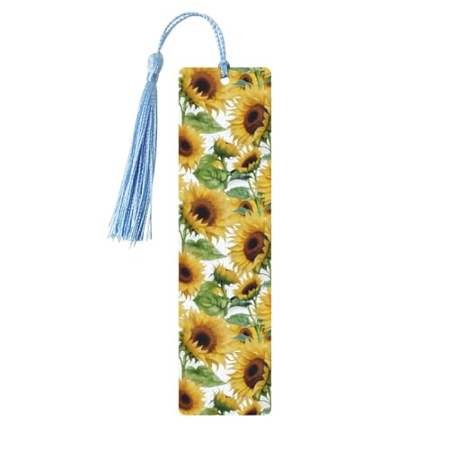 Lesezeichen mit Sonnenblumen-Druck, 5 Stück, niedliche Lesezeichen, Etiketten-Ornament für Dekoration, Handwerk, Dekorationen zum Lesen Lesezeichen mit Sonnenblumen-Druck, 5 Stück, niedliche Lesezeichen, Etiketten-Ornament für Dekoration, Handwerk, Dekorationen zum Lesen von HGFVY