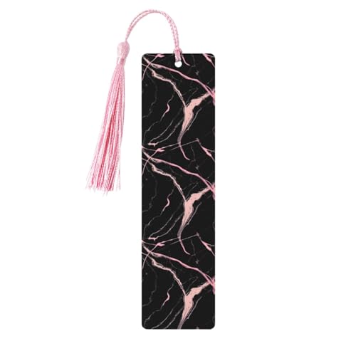 Lesezeichen mit schwarzem Rosen-Marmor-Druck, 5 Stück, niedliche Lesezeichen, Etikett, Ornament für Dekoration, Handwerk, Dekorationen zum Lesen von HGFVY