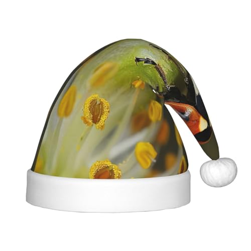 Marienkäfer-Plüsch-Weihnachtsmannmütze, bequeme Weihnachtsmütze für Weihnachten, Partygeschenke, passend für Jugendliche Marienkäfer-Plüsch-Weihnachtsmannmütze, bequeme Weihnachtsmütze für Weihnachten, Partygeschenke, passend für Jugendliche von HGFVY